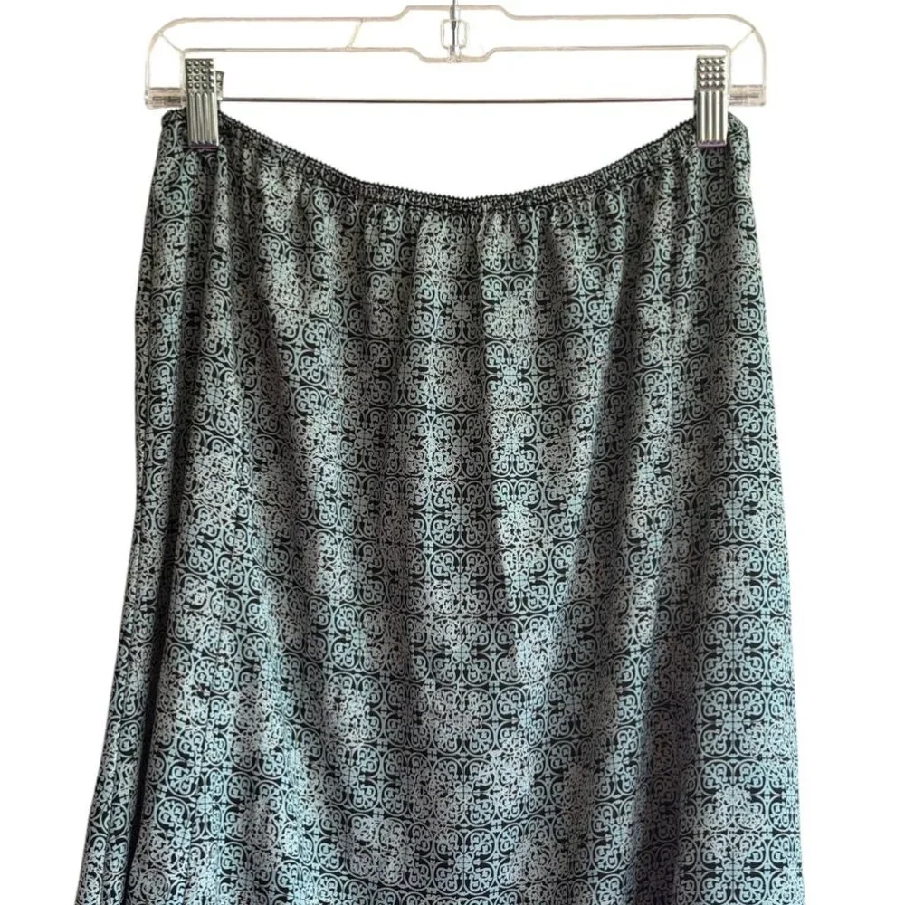 Rena Rowan Green Patterned Maxi Skirt